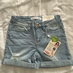YMI Kids Denim Shorts with Rolled Cuffs